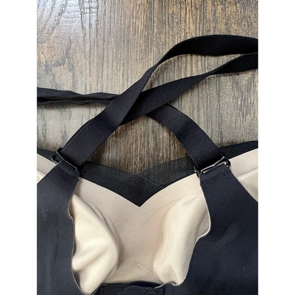 Honeylove liftwear crossover bra wireless black removable cups Pads size medium - Picture 7 of 10
